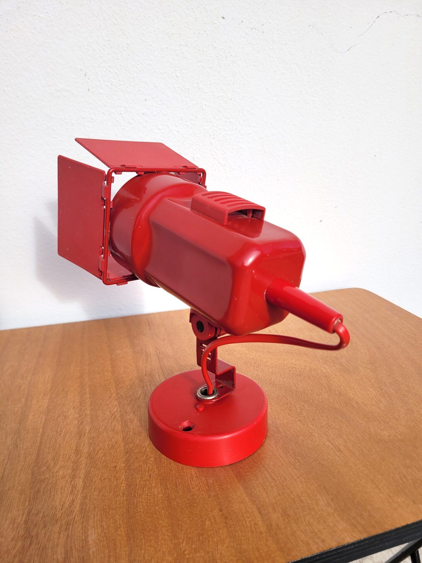 Vintage wall lamp in the style of an 80s spotlight