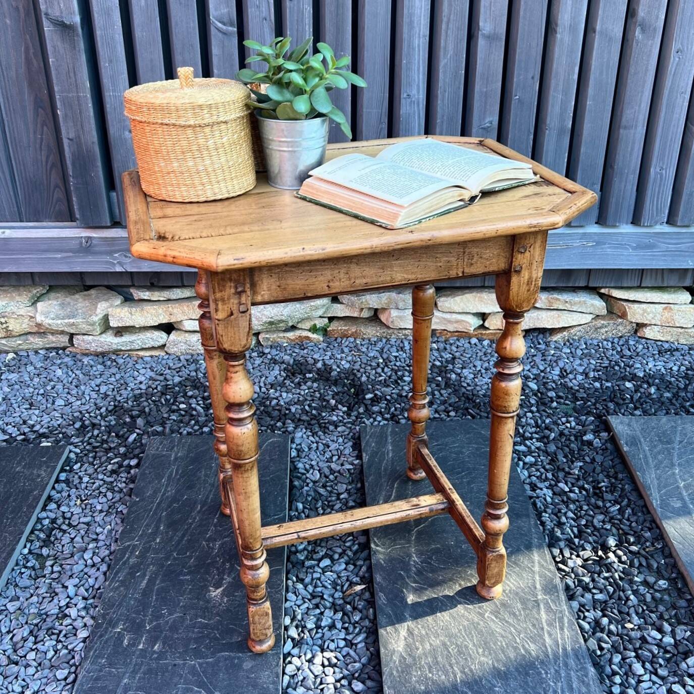 Walnut side table
