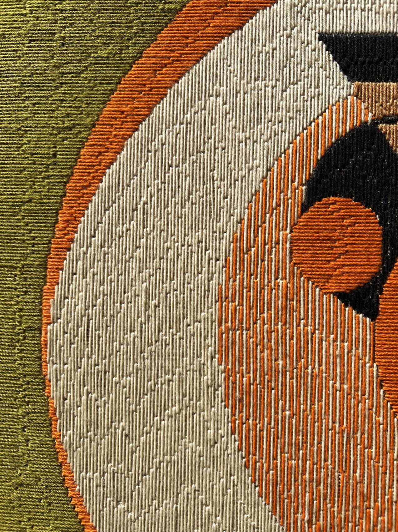 Large original kinetic tapestry OPart. France, 1970s