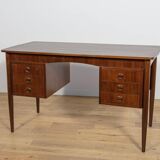 Mid-Century Freestanding Teak Desk, Denmark, 1960s