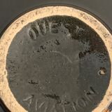 Empty Djinn enamelled black ceramic pockets, helicopter aviation theme