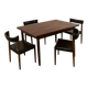 Palisander Dining Table extendable 1960 Denmark