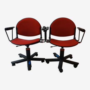 2 chaises de bureau