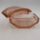 Art deco toilet top pink glass 3 pieces 1930s