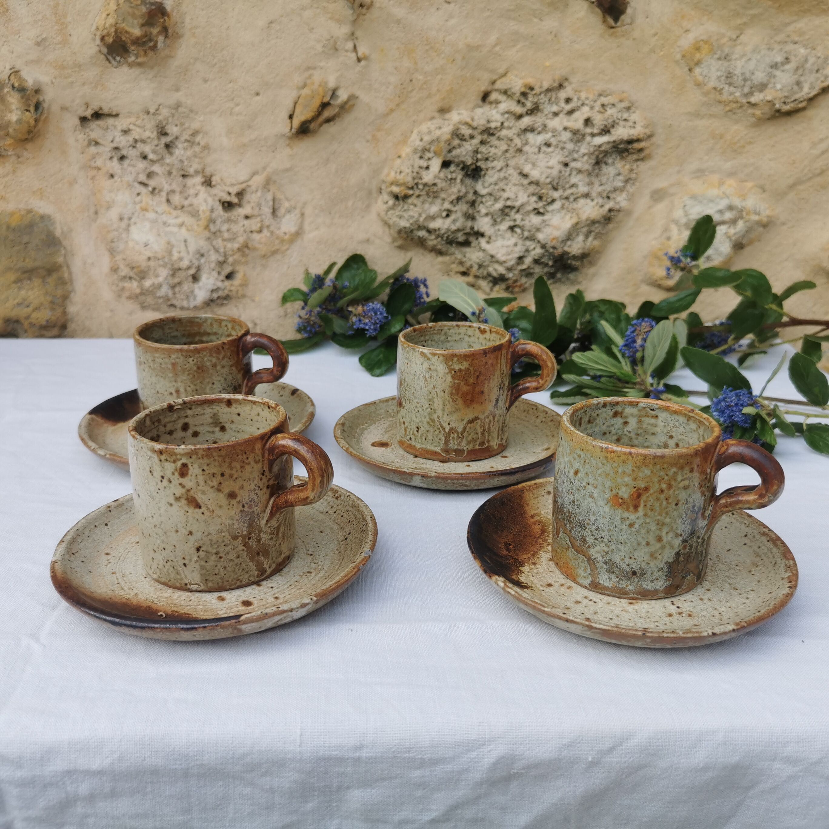 Stoneware coffee service