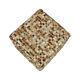 Vintage Square Pouf Goat Leather Patchwork Mosaic Pattern