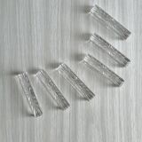 6 cut crystal knife holders, elegant table accessories