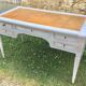Louis XVI style flat desk leather top