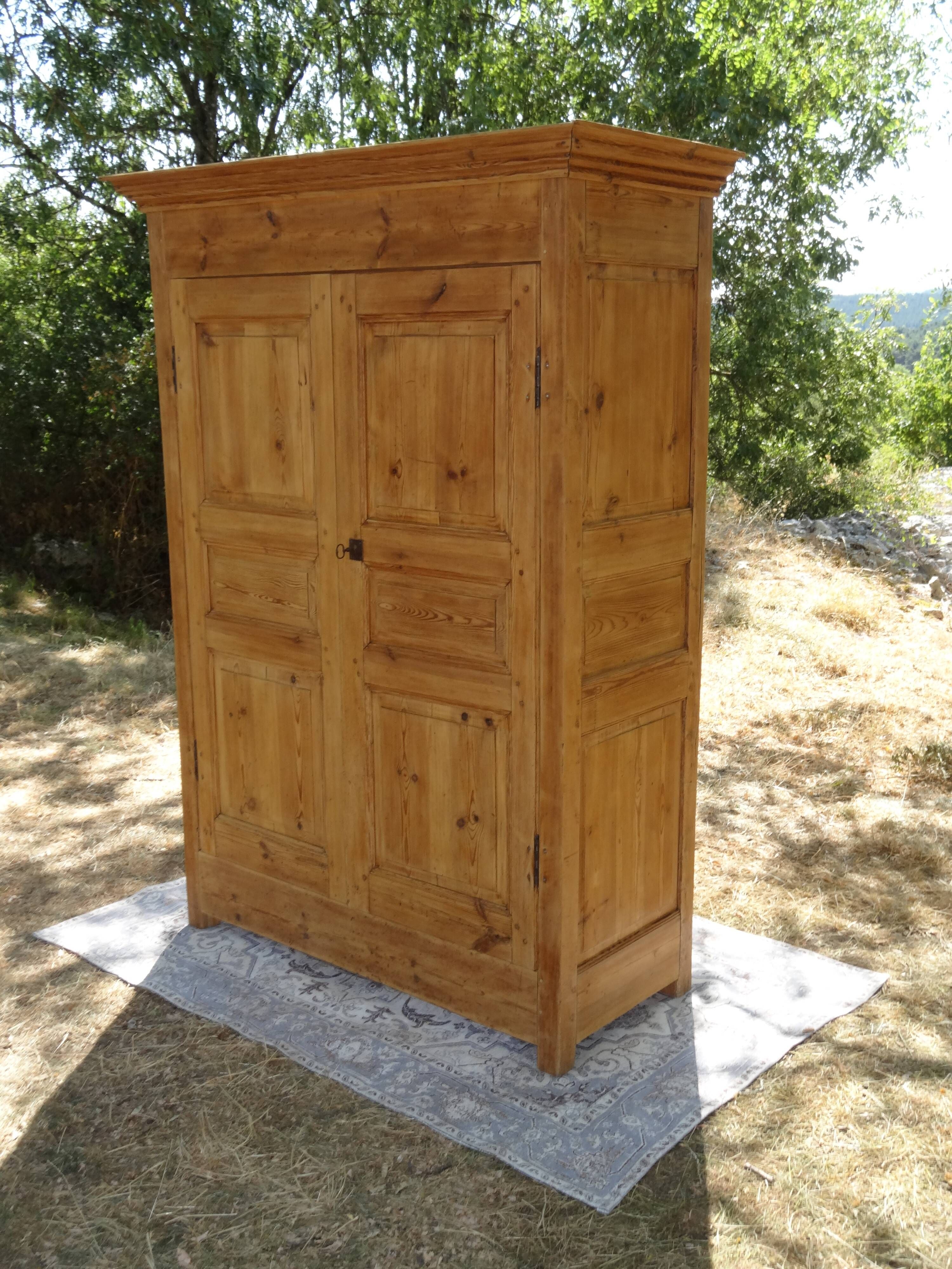 Antique solid pine cupboard