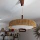 Temde suspension in sisal and teak circa 1960