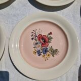 9 assiettes plates en porcelaine villeroy et boch modele 1584 25 cm