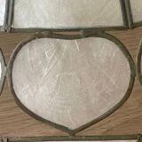 Vintage mother-of-pearl heart pendant