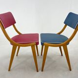 Set of 2 Colourful Vintage Chairs, Germany, 1960's