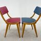 Set of 2 Colourful Vintage Chairs, Germany, 1960's