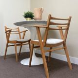 Paire de fauteuils compas anciens