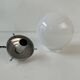 Pair of old small opaline pendants 13 cm vintage