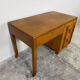 Vintage 1950s honey oak desk - tapered legs - unique piece