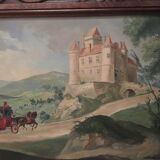 Pier in carved oak 156x130cm