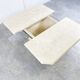 Vintage travertine hidden bar coffee table, 1970s