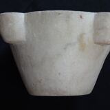 Carrara marble mortar of nineteenth century 26 x 13 cm