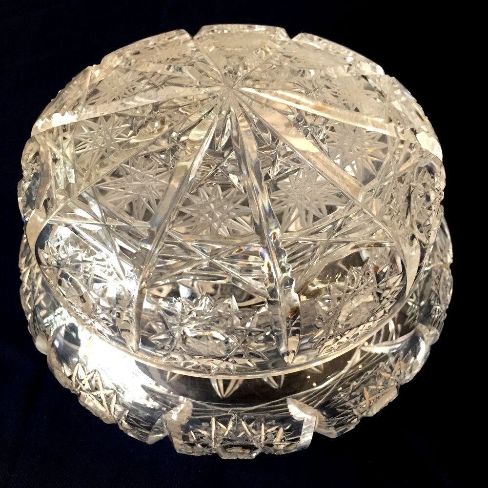 Jewelry box made of bohemian glass size