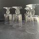 6 verres à porto en cristal uni torsadé – Typés des années 1960-1970’s