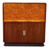 Meuble Secrétaire Art Déco Mid-Century en Acajou par Jindrich Halabala pour Up Závody, 1930s