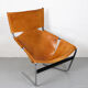 Pierre Paulin F444 in natural leather, The Netherlands, 1963