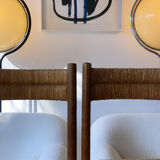 Pair chair child straw design 1950/1960