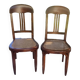 Paire de chaises art nouveau