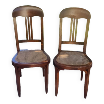 Pair of art nouveau chairs