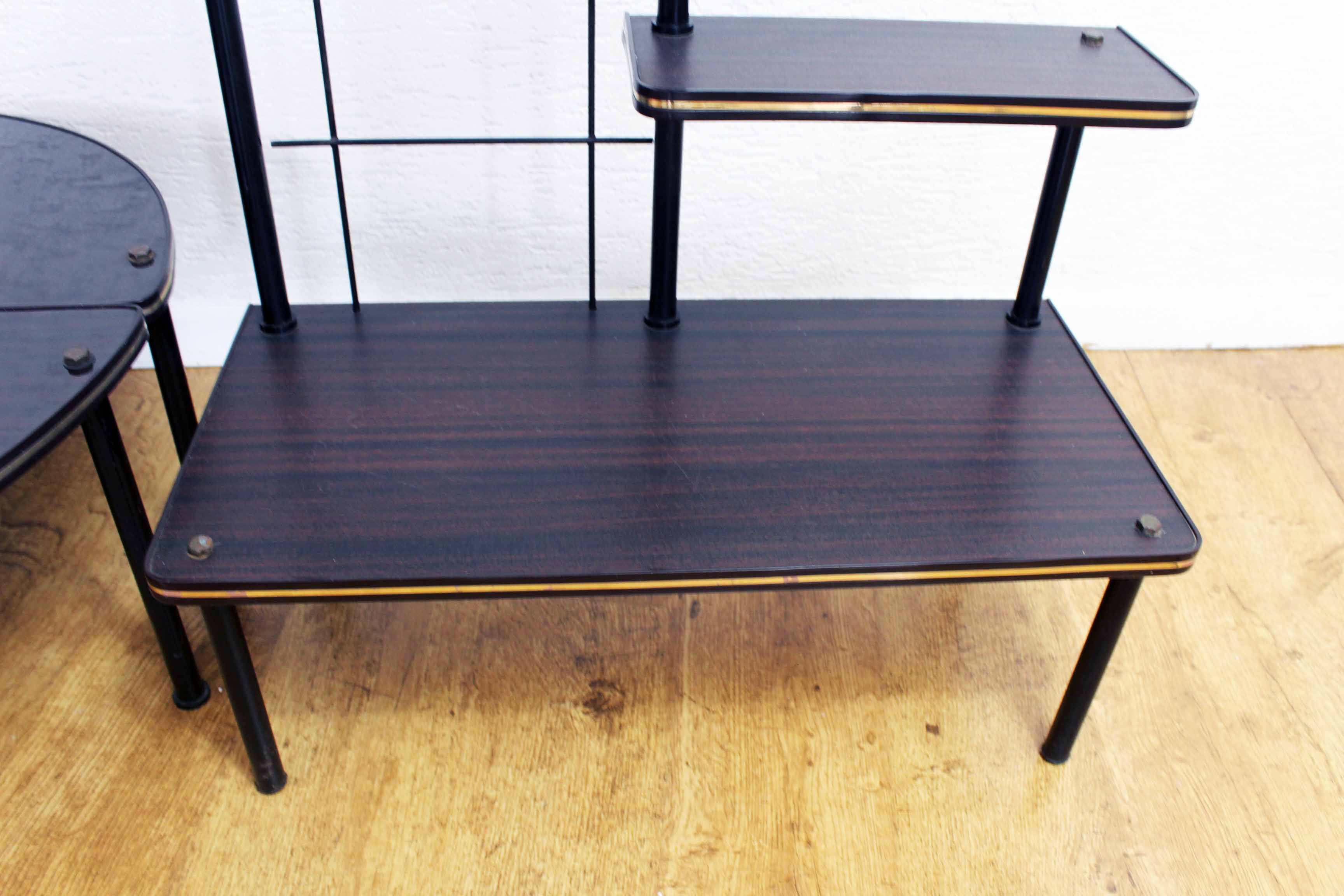 Set modulable tables d'apooint et porte plantes à étages