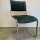 Pair of chrome blue chairs  70