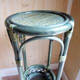 Bamboo and rattan plant holder