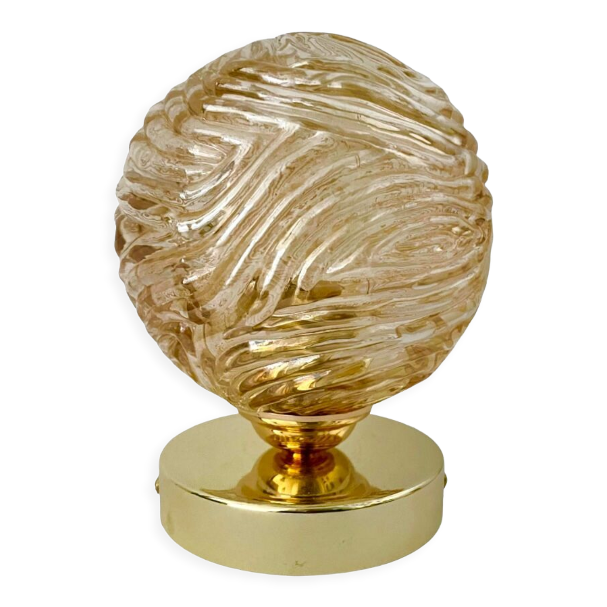 Vintage globe lamp electrified electrified to new