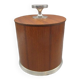 Vintage ice bucket in wood and metal
