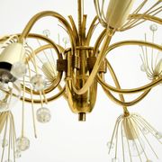 Beautiful brass chandelier by Emil Stejnar for Rupert Nikoll