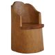 Modern Stump Armchair in Solid Pine, by a Swedish Cabinetmaker, Wabi Sabi, 1960s
