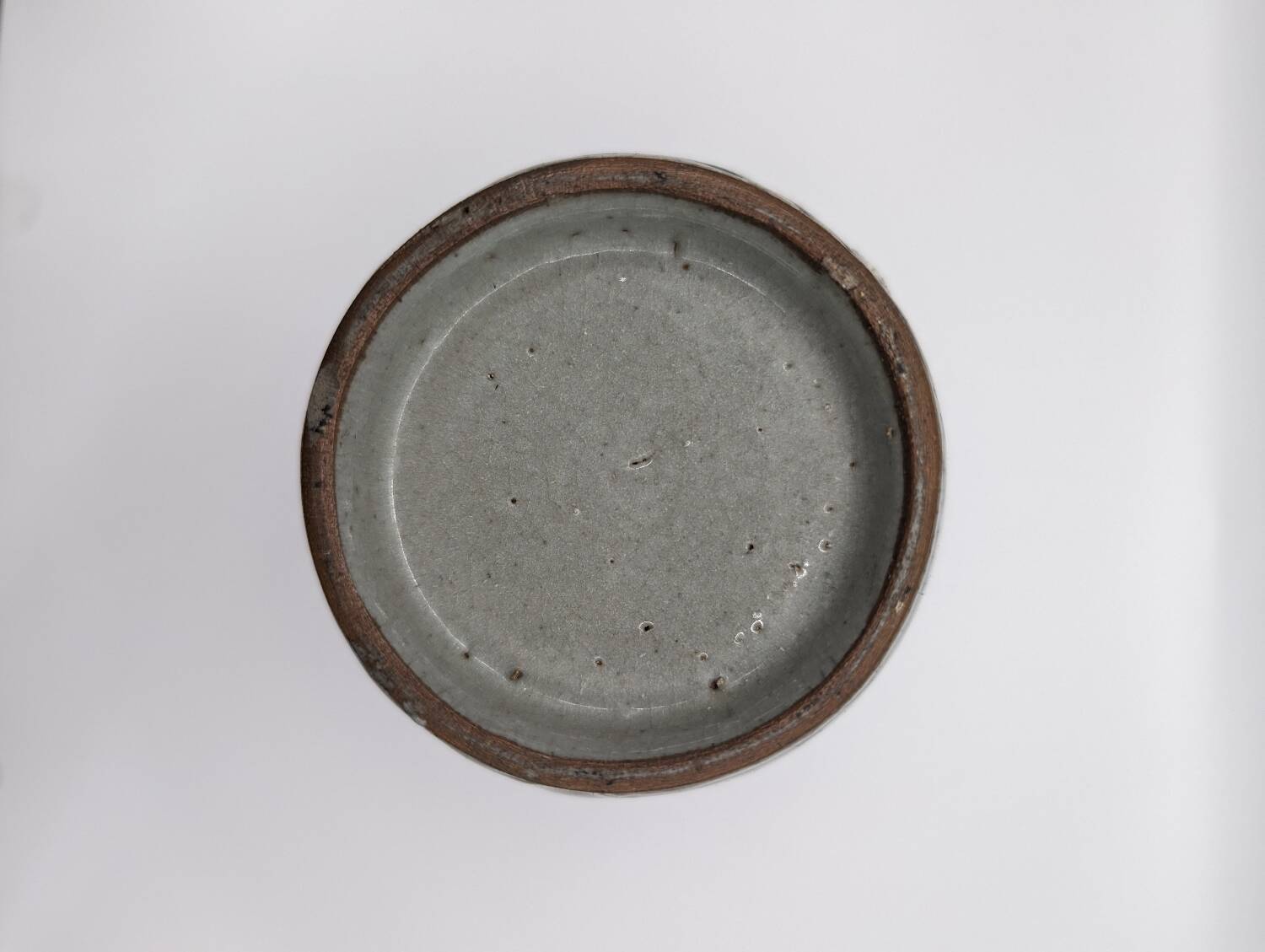 Asian ceramic vase with classic floral pattern