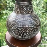 Handmade earthen vase