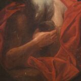 Antique Italian painting of Saint Jerome from the 17th century
