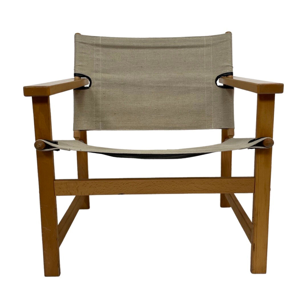 Vintage safari chair 1970's design easy chair