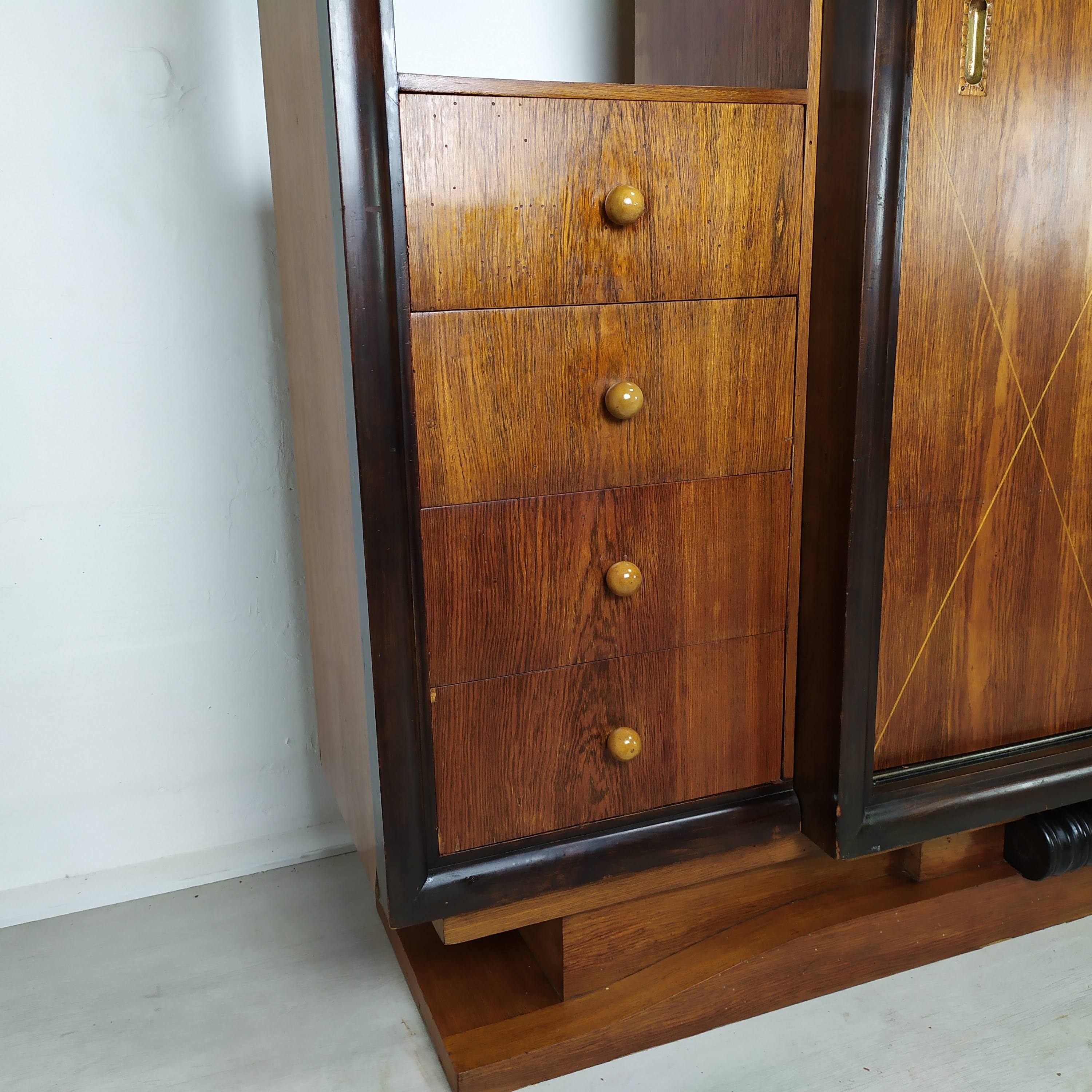 Art Deco library cabinet
