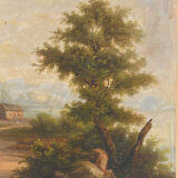 Oil on canvas Landscape countryside