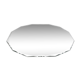 Mirror beveled art deco 30 40s 59x42cm