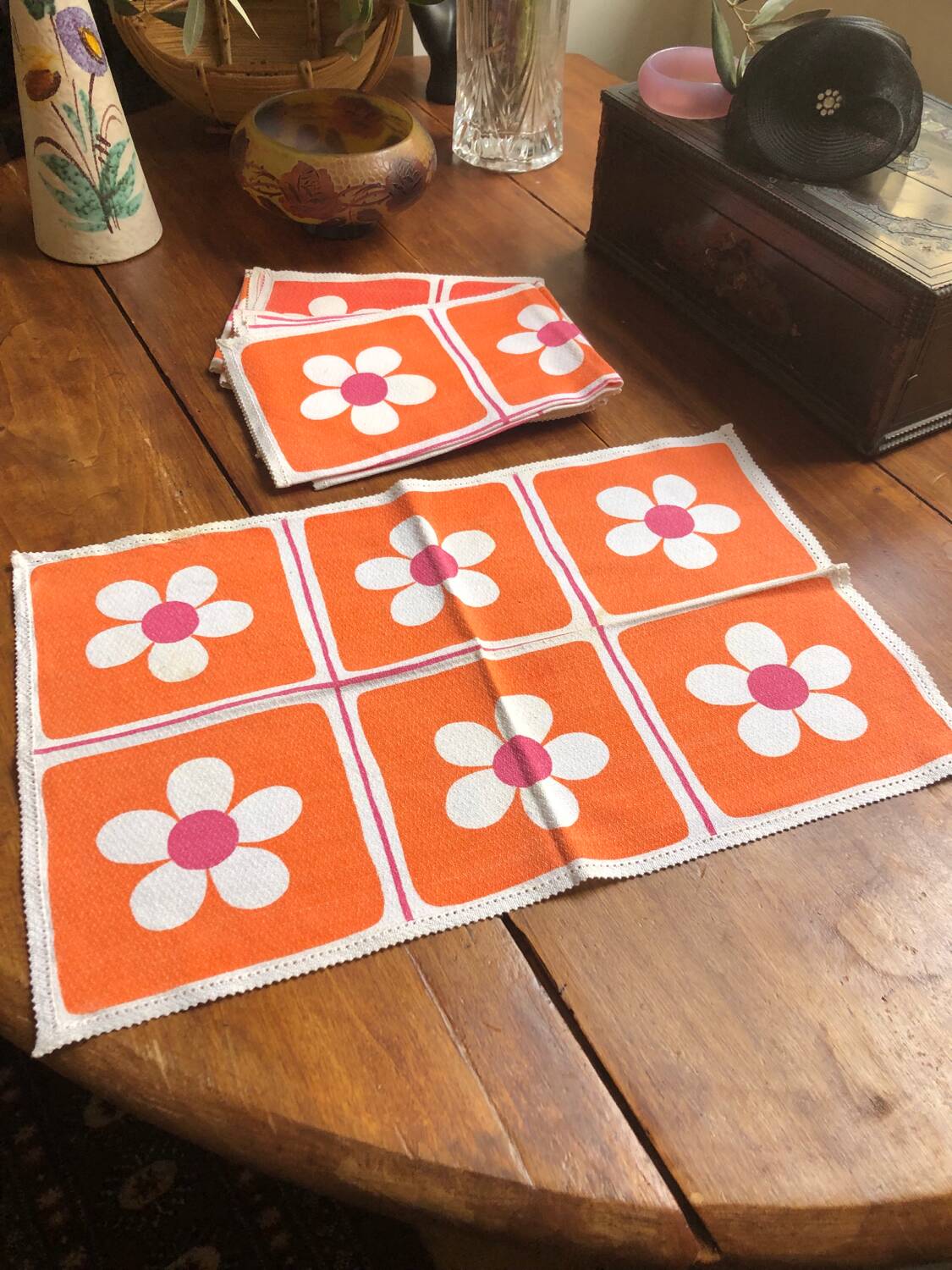 Set of six placemats, 1970s