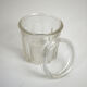 Lot of 3 thick glass jars