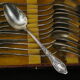 12 small Silver Metal Spoons Art Nouveau - Adolphe Boulenger