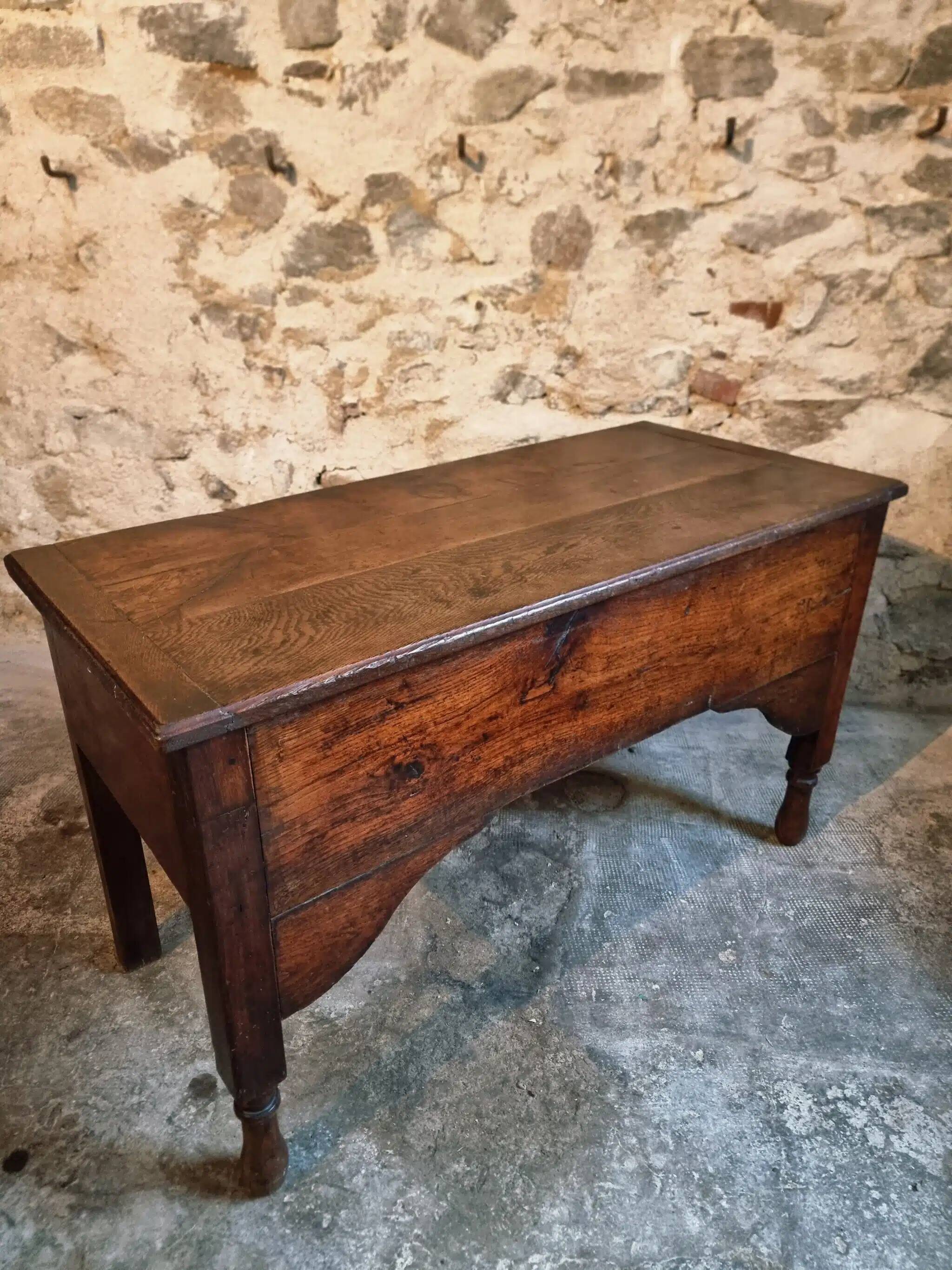 Antique French kneading table, 19th century