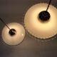 Duo of hanging lamps in opaline